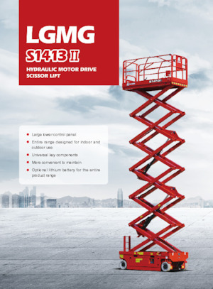 Piattaforme aeree verticali a pantografo su ruote LGMG  S1413II-Li