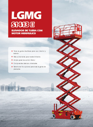 Piattaforme aeree verticali a pantografo su ruote LGMG  S1413II-Li