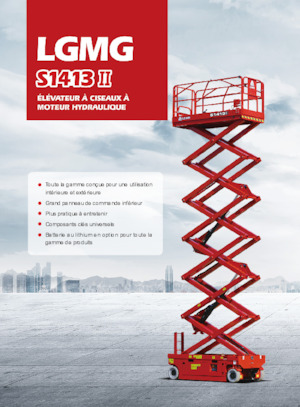 Piattaforme aeree verticali a pantografo su ruote LGMG  S1413II-Li