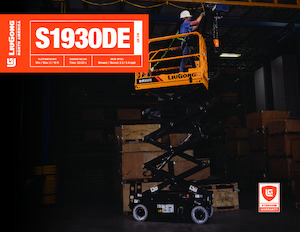 Piattaforme aeree verticali a pantografo su ruote Liugong S1930DE