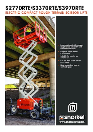 Piattaforme aeree verticali a pantografo su ruote Snorkel S3370RTE