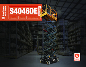 Piattaforme aeree verticali a pantografo su ruote Liugong S4046DE