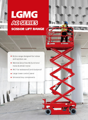 Piattaforme aeree verticali a pantografo su ruote LGMG  S4650E