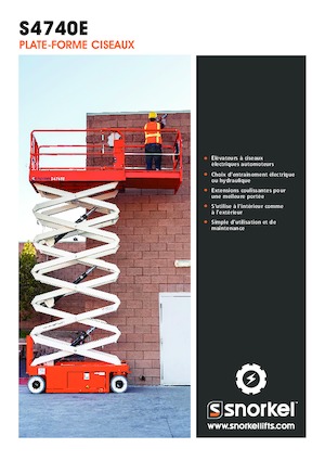 Piattaforme aeree verticali a pantografo su ruote Snorkel S4740E