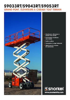 Piattaforme aeree verticali a pantografo su ruote Snorkel S9043RT
