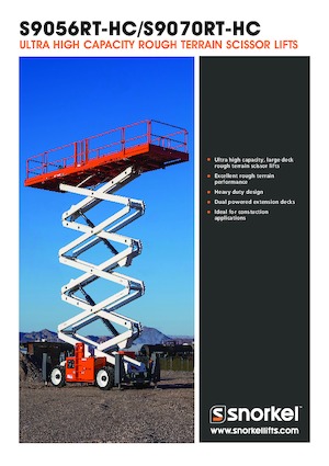 Piattaforme aeree verticali a pantografo su ruote Snorkel S9056RT-HC
