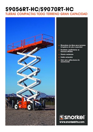 Piattaforme aeree verticali a pantografo su ruote Snorkel S9056RT-HC