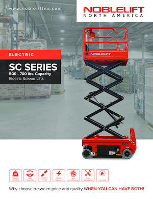 Piattaforme aeree verticali a pantografo su ruote Noblelift SC2632EN