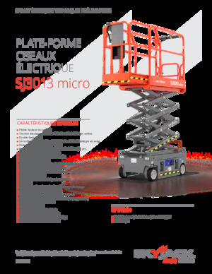 Piattaforme aeree verticali a pantografo su ruote Skyjack SJ3013 micro 