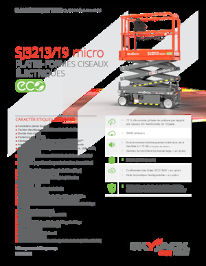 Piattaforme aeree verticali a pantografo su ruote Skyjack SJ3219 micro