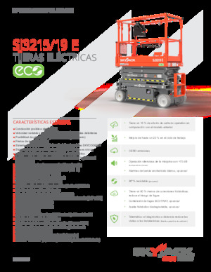 Piattaforme aeree verticali a pantografo su ruote Skyjack SJ3215E