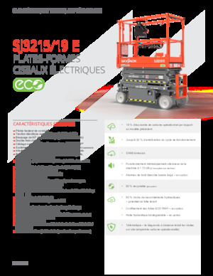 Piattaforme aeree verticali a pantografo su ruote Skyjack SJ3219E