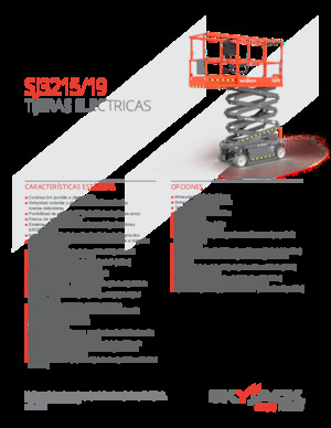 Piattaforme aeree verticali a pantografo su ruote Skyjack SJ3219 