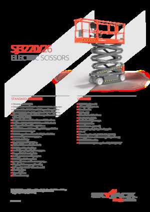 Piattaforme aeree verticali a pantografo su ruote Skyjack SJ3226 