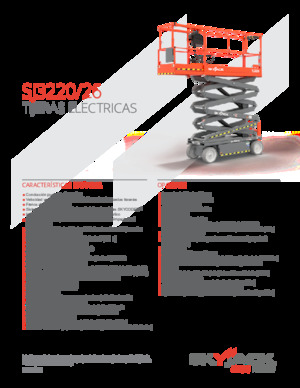 Piattaforme aeree verticali a pantografo su ruote Skyjack SJ3226 