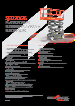 Piattaforme aeree verticali a pantografo su ruote Skyjack SJ3226 