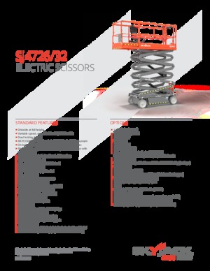 Piattaforme aeree verticali a pantografo su ruote Skyjack SJ4732 