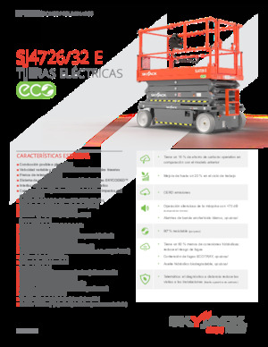 Piattaforme aeree verticali a pantografo su ruote Skyjack SJ4732E