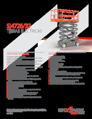Piattaforme aeree verticali a pantografo su ruote Skyjack SJ4732 