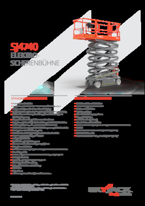 Piattaforme aeree verticali a pantografo su ruote Skyjack SJ4740 