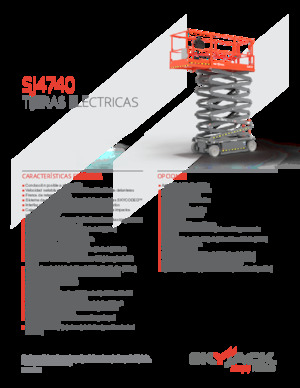 Piattaforme aeree verticali a pantografo su ruote Skyjack SJ4740 