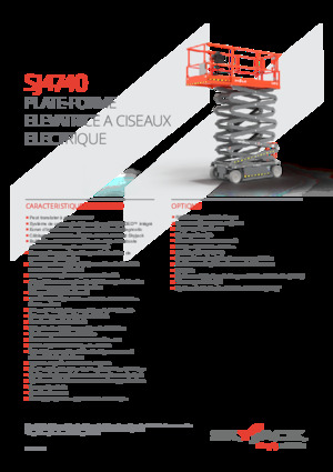 Piattaforme aeree verticali a pantografo su ruote Skyjack SJ4740 