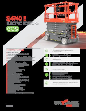 Piattaforme aeree verticali a pantografo su ruote Skyjack SJ4740E