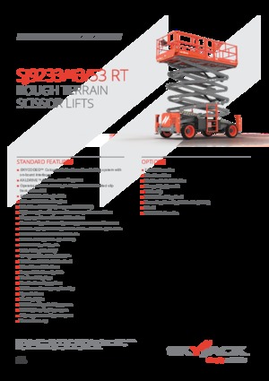 Piattaforme aeree verticali a pantografo su ruote Skyjack SJ9253 RT