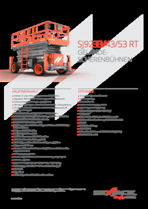 Piattaforme aeree verticali a pantografo su ruote Skyjack SJ9233 RT