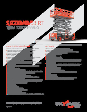 Piattaforme aeree verticali a pantografo su ruote Skyjack SJ9233 RT