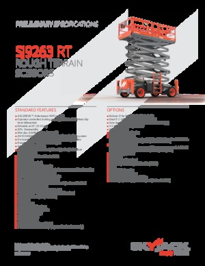 Piattaforme aeree verticali a pantografo su ruote Skyjack SJ9664RT 