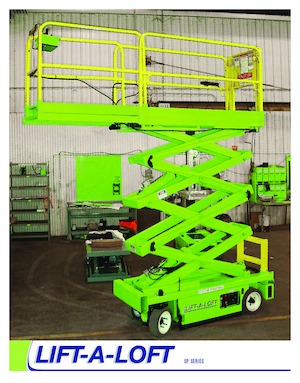 Piattaforme aeree verticali a pantografo su ruote Lift-A-Loft SPN13 - SPL