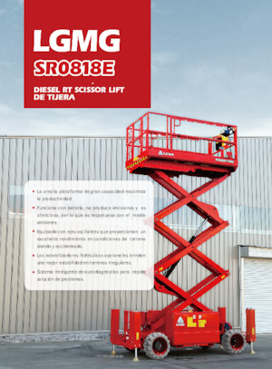 Piattaforme aeree verticali a pantografo su ruote LGMG  SR0818E