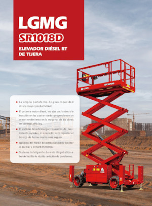 Piattaforme aeree verticali a pantografo su ruote LGMG  SR1018D