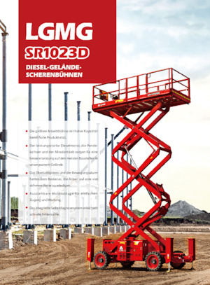 Piattaforme aeree verticali a pantografo su ruote LGMG  SR1023D