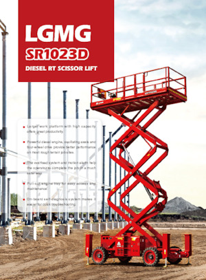 Piattaforme aeree verticali a pantografo su ruote LGMG  SR1023D