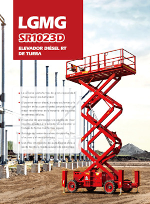 Piattaforme aeree verticali a pantografo su ruote LGMG  SR1023D