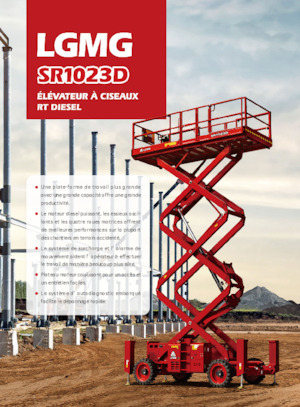 Piattaforme aeree verticali a pantografo su ruote LGMG  SR1023D