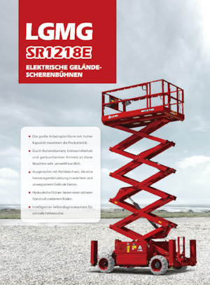 Piattaforme aeree verticali a pantografo su ruote LGMG  SR1218E