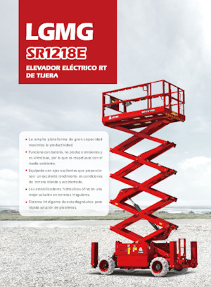 Piattaforme aeree verticali a pantografo su ruote LGMG  SR1218E
