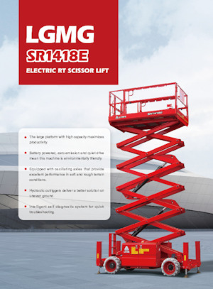 Piattaforme aeree verticali a pantografo su ruote LGMG  SR1418E 