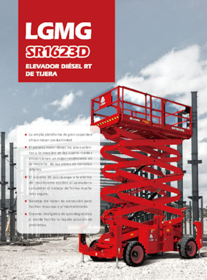 Piattaforme aeree verticali a pantografo su ruote LGMG  SR1623D