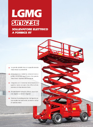 Piattaforme aeree verticali a pantografo su ruote LGMG  SR1623E