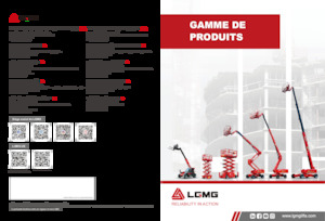 Piattaforme aeree verticali a pantografo su ruote LGMG  SR1018E-2