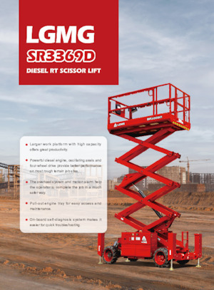 Piattaforme aeree verticali a pantografo su ruote LGMG  SR3369D