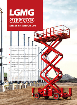 Piattaforme aeree verticali a pantografo su ruote LGMG  SR3390D