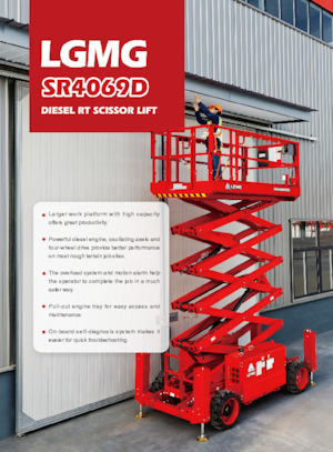 Piattaforme aeree verticali a pantografo su ruote LGMG  SR4069D