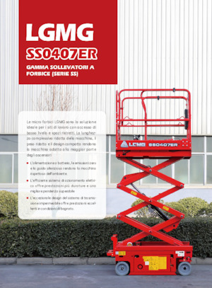 Piattaforme aeree verticali a pantografo su ruote LGMG  SS0407ER 