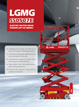 Piattaforme aeree verticali a pantografo su ruote LGMG  SS0507E 