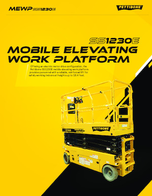 Piattaforme aeree verticali a pantografo su ruote Pettibone SS1230E